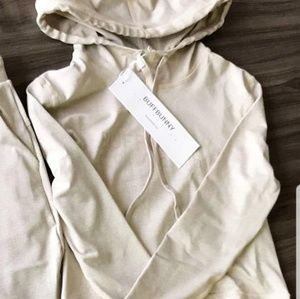 SOLD Buffbunny Cream Hoodie Crop Top